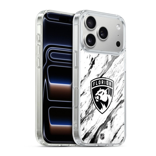 NHL Florida Panthers Marble Soft Gel Case for Apple iPhone 17 Pro