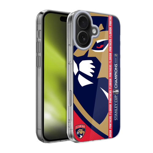 NHL 2025 Stanley Cup Champions Florida Panthers Oversized Soft Gel Case for Apple iPhone 17
