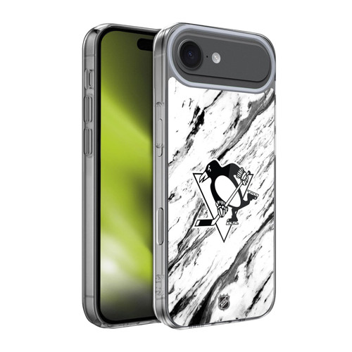 NHL Pittsburgh Penguins Marble Soft Gel Case for Apple iPhone 17 Air