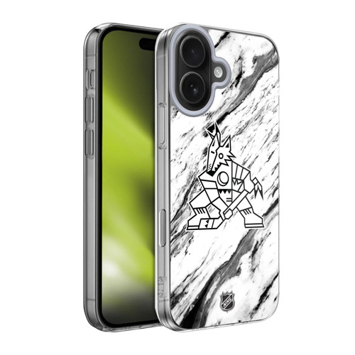 NHL Arizona Coyotes Marble Soft Gel Case for Apple iPhone 17