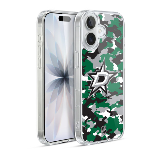 NHL Dallas Stars Camouflage Soft Gel Case for Apple iPhone 17