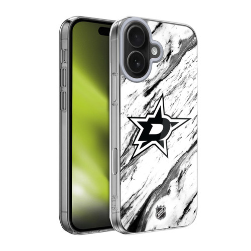 NHL Dallas Stars Marble Soft Gel Case for Apple iPhone 17