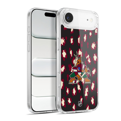 NHL Arizona Coyotes Leopard Pattern Soft Gel Case for Apple iPhone 17 Air