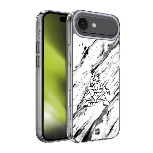 NHL Arizona Coyotes Marble Soft Gel Case for Apple iPhone 17 Air
