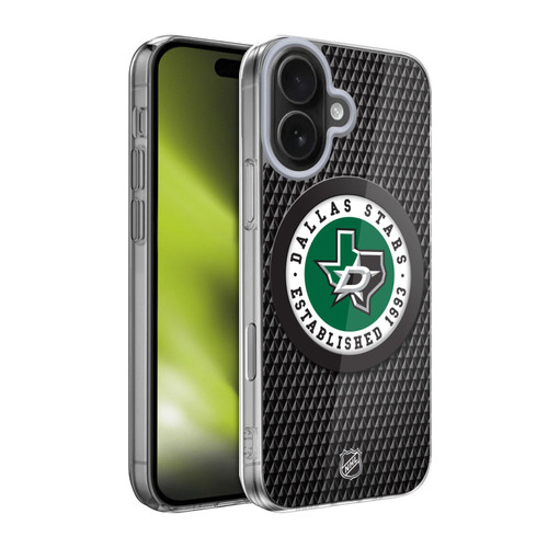 NHL Dallas Stars Puck Texture Soft Gel Case for Apple iPhone 17
