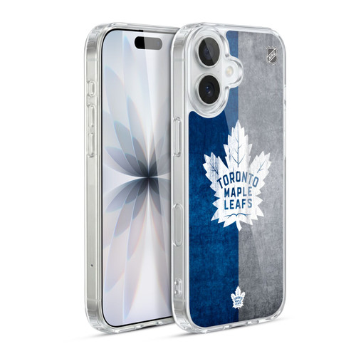 NHL Toronto Maple Leafs Half Distressed Soft Gel Case for Apple iPhone 17