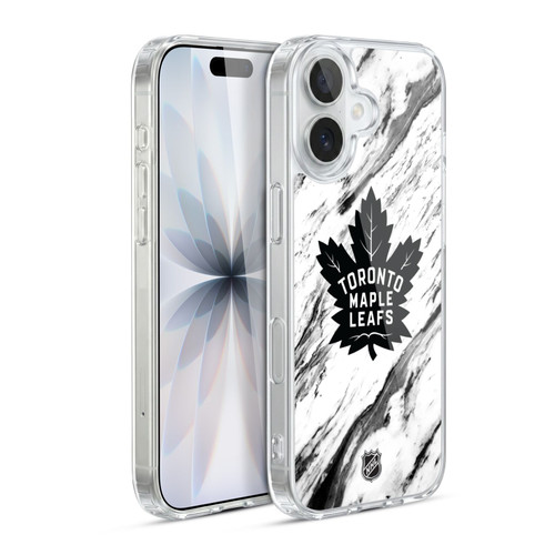 NHL Toronto Maple Leafs Marble Soft Gel Case for Apple iPhone 17