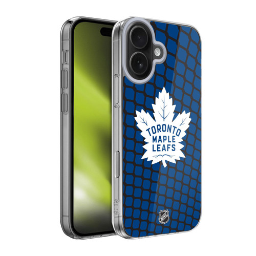 NHL Toronto Maple Leafs Net Pattern Soft Gel Case for Apple iPhone 17