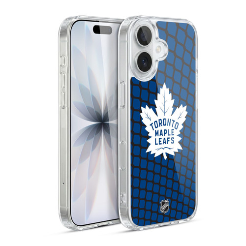 NHL Toronto Maple Leafs Net Pattern Soft Gel Case for Apple iPhone 17