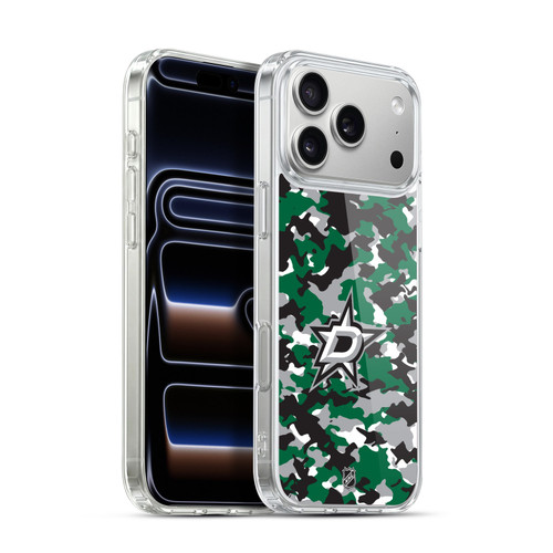 NHL Dallas Stars Camouflage Soft Gel Case for Apple iPhone 17 Pro Max