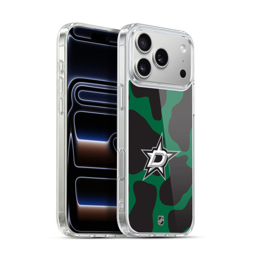 NHL Dallas Stars Cow Pattern Soft Gel Case for Apple iPhone 17 Pro Max