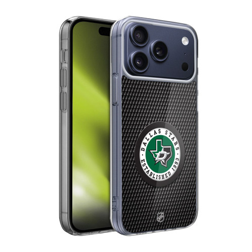 NHL Dallas Stars Puck Texture Soft Gel Case for Apple iPhone 17 Pro Max