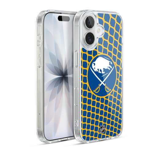 NHL Buffalo Sabres Net Pattern Soft Gel Case for Apple iPhone 17