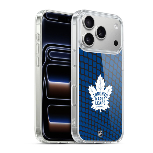NHL Toronto Maple Leafs Net Pattern Soft Gel Case for Apple iPhone 17 Pro