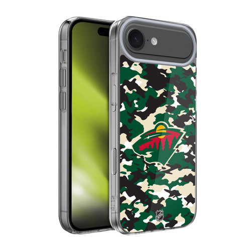 NHL Minnesota Wild Camouflage Soft Gel Case for Apple iPhone 17 Air