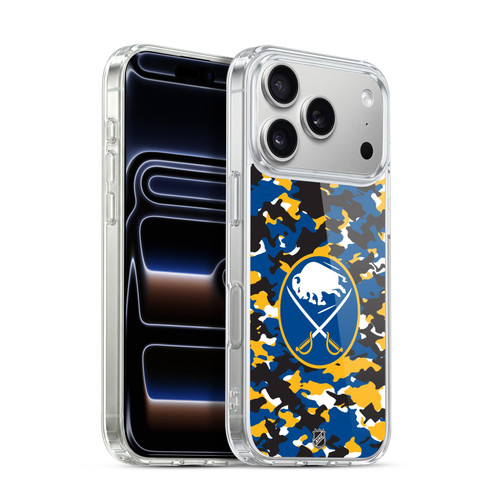 NHL Buffalo Sabres Camouflage Soft Gel Case for Apple iPhone 17 Pro