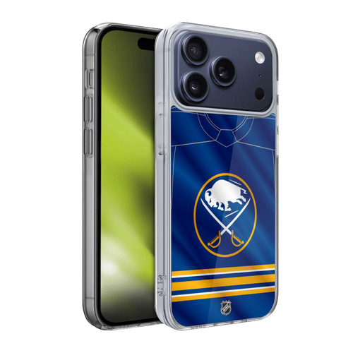 NHL Buffalo Sabres Jersey Soft Gel Case for Apple iPhone 17 Pro NHL Buffalo Sabres Jersey Soft Gel Case for Apple iPhone 17 Pro