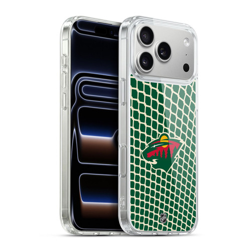 NHL Minnesota Wild Net Pattern Soft Gel Case for Apple iPhone 17 Pro Max