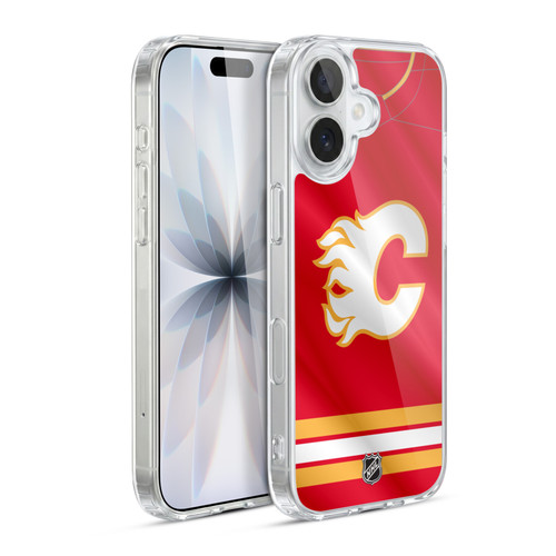 NHL Calgary Flames Jersey Soft Gel Case for Apple iPhone 17