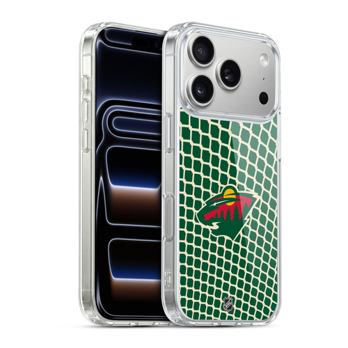 NHL Minnesota Wild Net Pattern Soft Gel Case for Apple iPhone 17 Pro