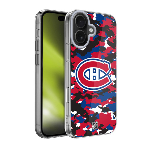 NHL Montreal Canadiens Camouflage Soft Gel Case for Apple iPhone 17 NHL Montreal Canadiens Camouflage Soft Gel Case for Apple iPhone 17