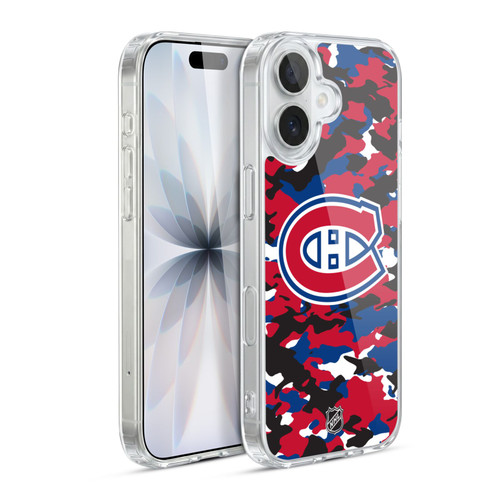 NHL Montreal Canadiens Camouflage Soft Gel Case for Apple iPhone 17
