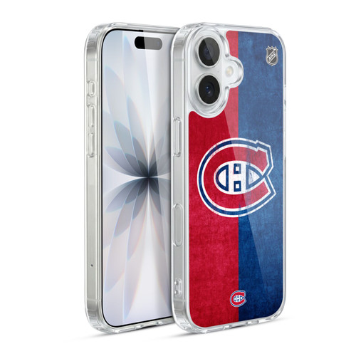 NHL Montreal Canadiens Half Distressed Soft Gel Case for Apple iPhone 17