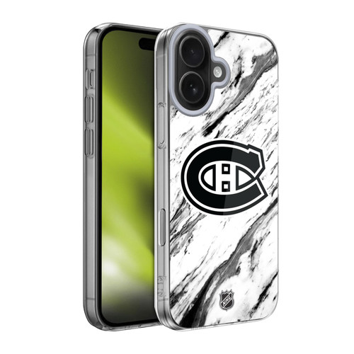 NHL Montreal Canadiens Marble Soft Gel Case for Apple iPhone 17 NHL Montreal Canadiens Marble Soft Gel Case for Apple iPhone 17