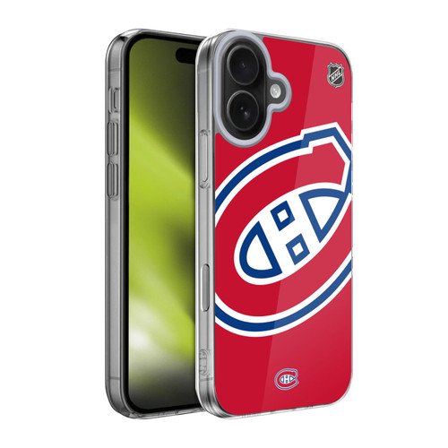 NHL Montreal Canadiens Oversized Soft Gel Case for Apple iPhone 17 NHL Montreal Canadiens Oversized Soft Gel Case for Apple iPhone 17
