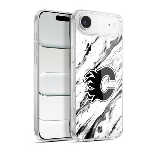 NHL Calgary Flames Marble Soft Gel Case for Apple iPhone 17 Air