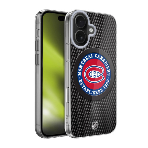 NHL Montreal Canadiens Puck Texture Soft Gel Case for Apple iPhone 17