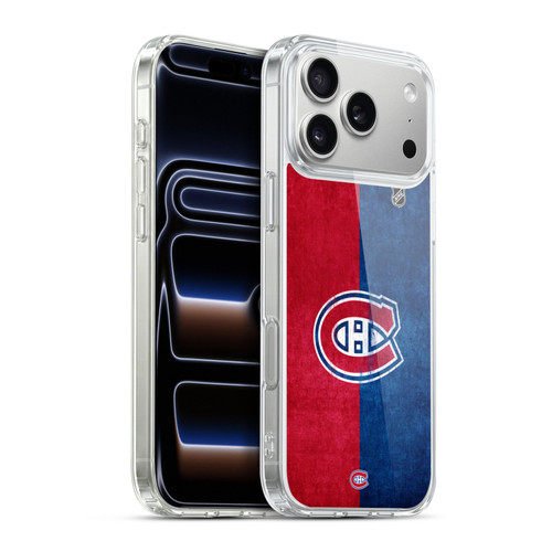 NHL Montreal Canadiens Half Distressed Soft Gel Case for Apple iPhone 17 Pro Max