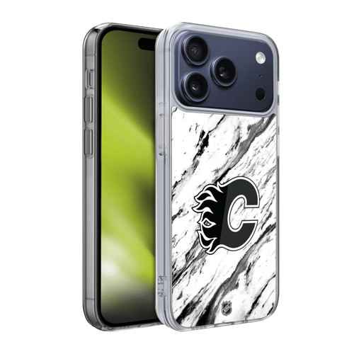 NHL Calgary Flames Marble Soft Gel Case for Apple iPhone 17 Pro NHL Calgary Flames Marble Soft Gel Case for Apple iPhone 17 Pro