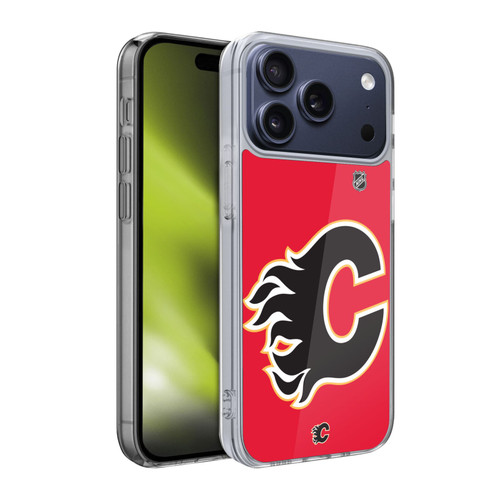 NHL Calgary Flames Oversized Soft Gel Case for Apple iPhone 17 Pro