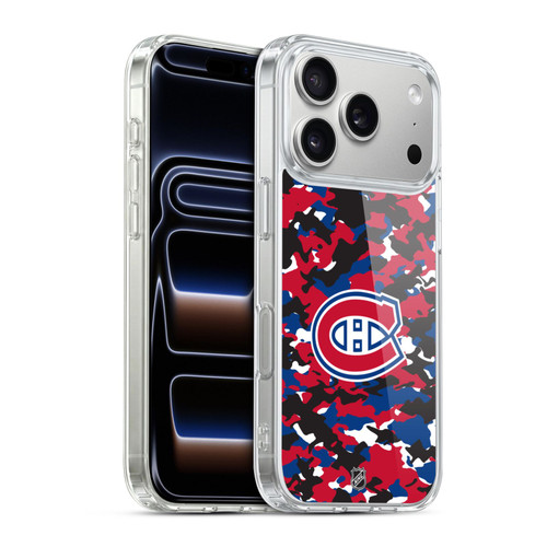 NHL Montreal Canadiens Camouflage Soft Gel Case for Apple iPhone 17 Pro