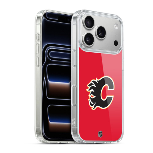NHL Calgary Flames Plain Soft Gel Case for Apple iPhone 17 Pro
