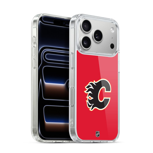 NHL Calgary Flames Plain Soft Gel Case for Apple iPhone 17 Pro