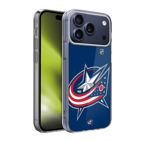 NHL Columbus Blue Jackets Oversized Soft Gel Case for Apple iPhone 17 Pro Max