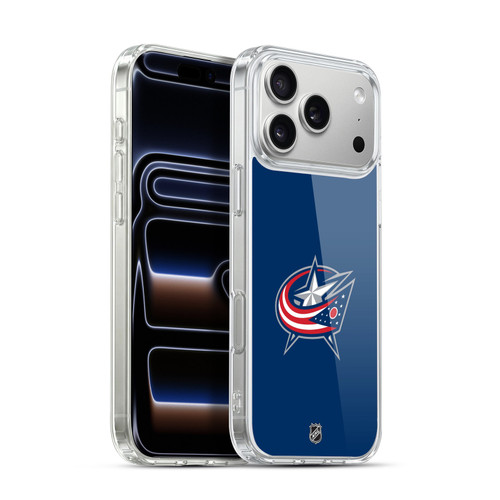 NHL Columbus Blue Jackets Plain Soft Gel Case for Apple iPhone 17 Pro Max