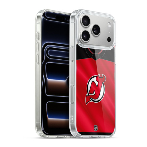 NHL New Jersey Devils Jersey Soft Gel Case for Apple iPhone 17 Pro Max