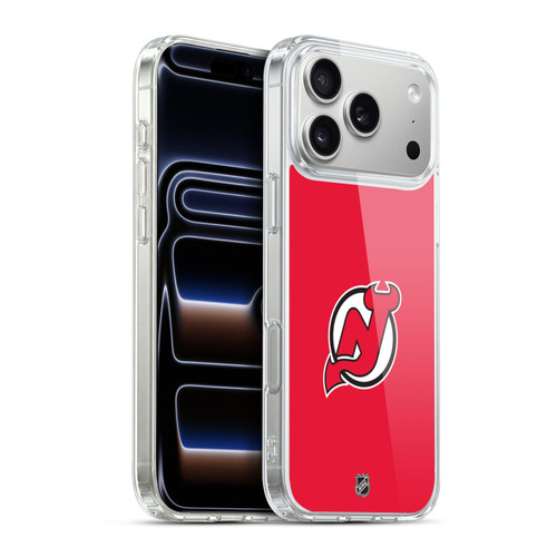 NHL New Jersey Devils Plain Soft Gel Case for Apple iPhone 17 Pro Max