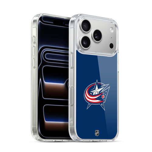 NHL Columbus Blue Jackets Plain Soft Gel Case for Apple iPhone 17 Pro