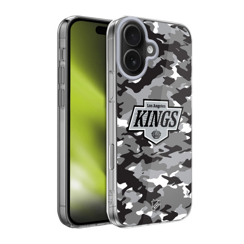 NHL Los Angeles Kings Camouflage Soft Gel Case for Apple iPhone 17