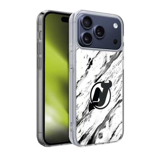 NHL New Jersey Devils Marble Soft Gel Case for Apple iPhone 17 Pro