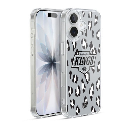 NHL Los Angeles Kings Leopard Pattern Soft Gel Case for Apple iPhone 17