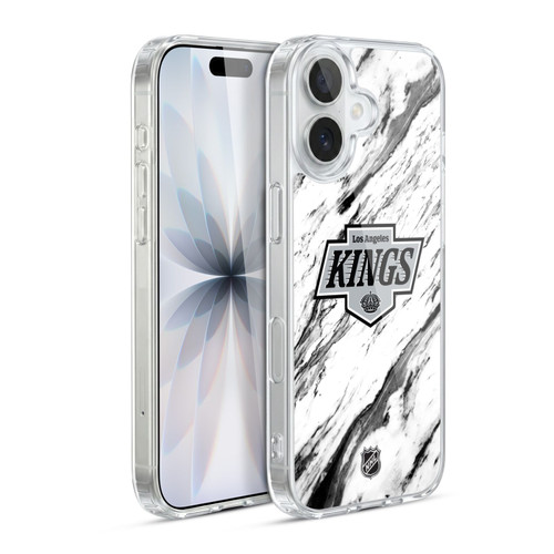 NHL Los Angeles Kings Marble Soft Gel Case for Apple iPhone 17