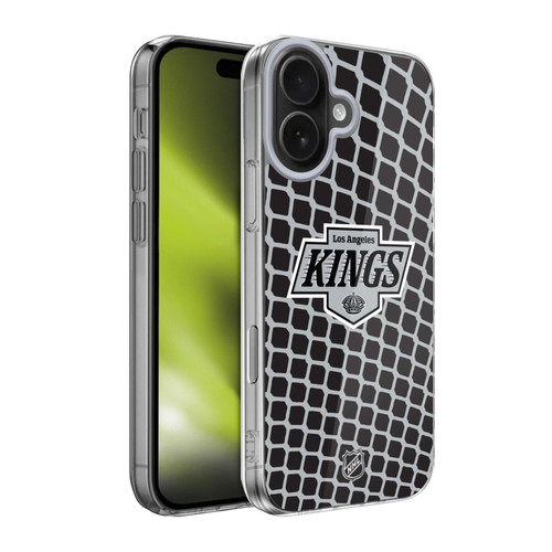 NHL Los Angeles Kings Net Pattern Soft Gel Case for Apple iPhone 17
