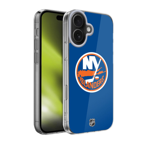 NHL New York Islanders Plain Soft Gel Case for Apple iPhone 17