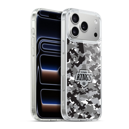 NHL Los Angeles Kings Camouflage Soft Gel Case for Apple iPhone 17 Pro Max