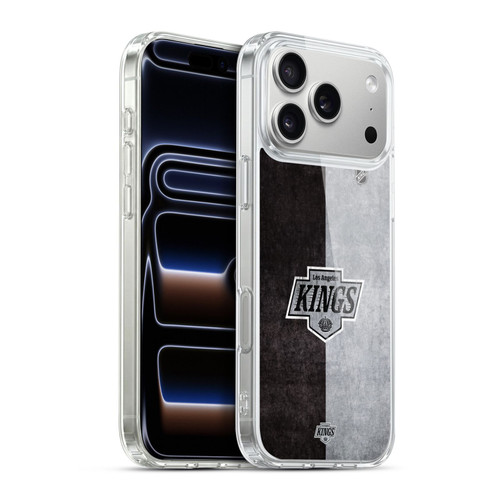 NHL Los Angeles Kings Half Distressed Soft Gel Case for Apple iPhone 17 Pro Max